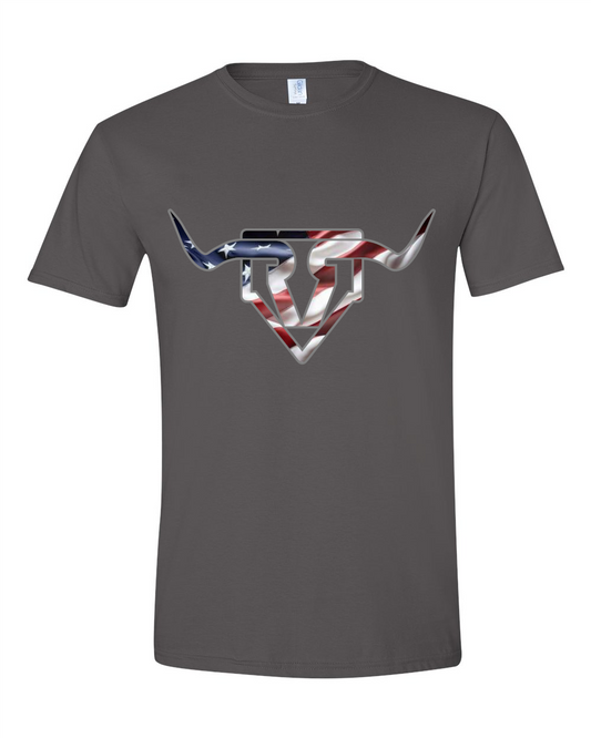 American Flag printed Ranch & Range  T-shirt