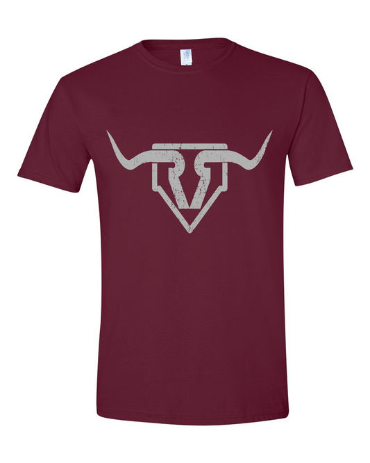 Maroon Ranch & Range Logo Tee