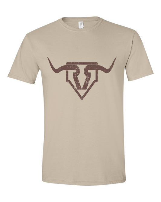 Tan Ranch & Range Logo Tee