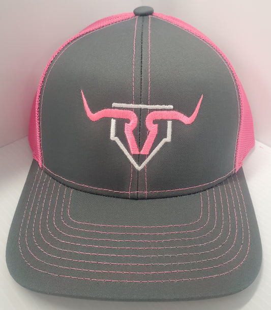 Ranch & Range logo hat Pink/Gray